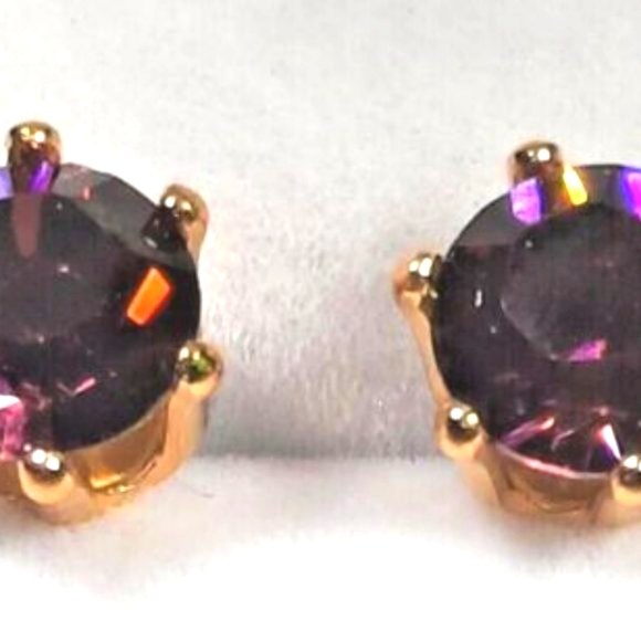 Swarvorski 2CT Stud Earrings pairs in jeweled colors NWOT and gift boxed - Picture 15 of 15